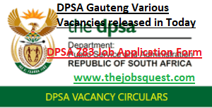DPSA Gauteng Vacancies